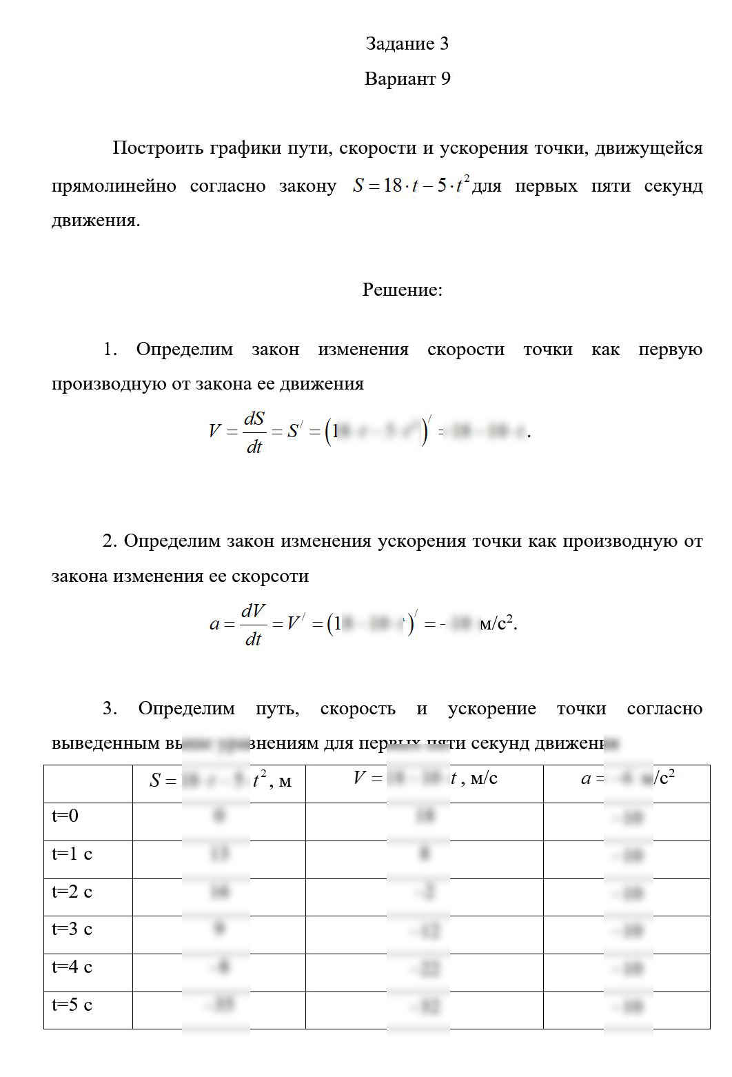 
Пример решения и оформления задачи
