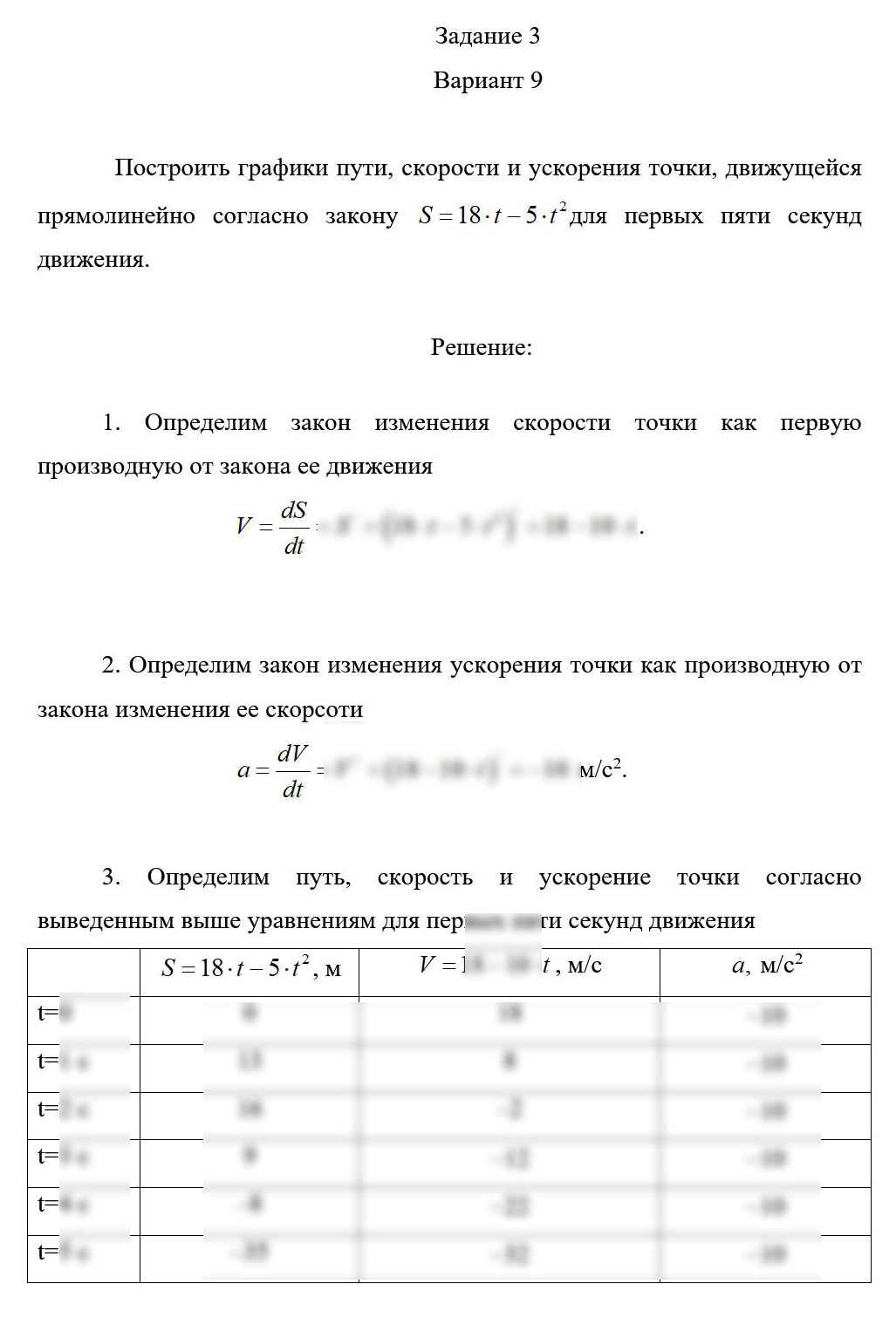 
Пример решения и оформления задачи
