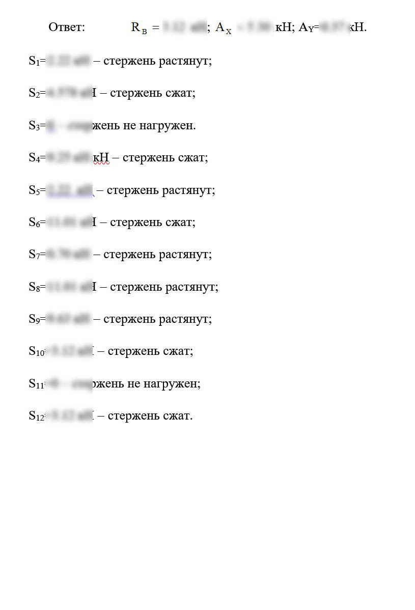 
Пример решения и оформления задачи
