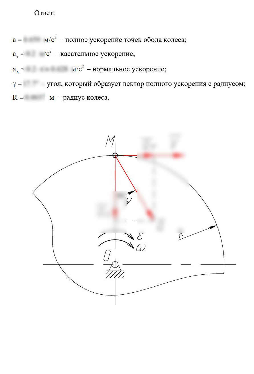 
Пример решения и оформления задачи
